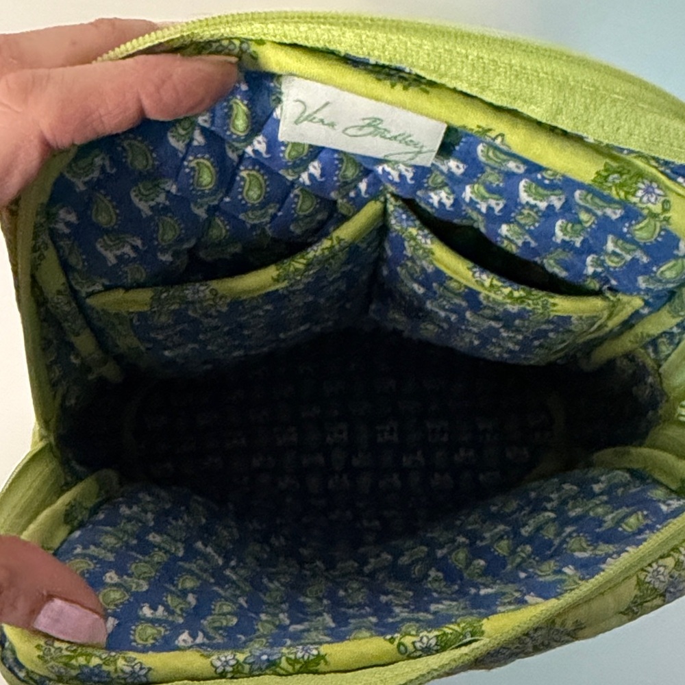 Vera Bradley Retired Citrus Elephant yellow/blue Backpack - Picture 11 of 16